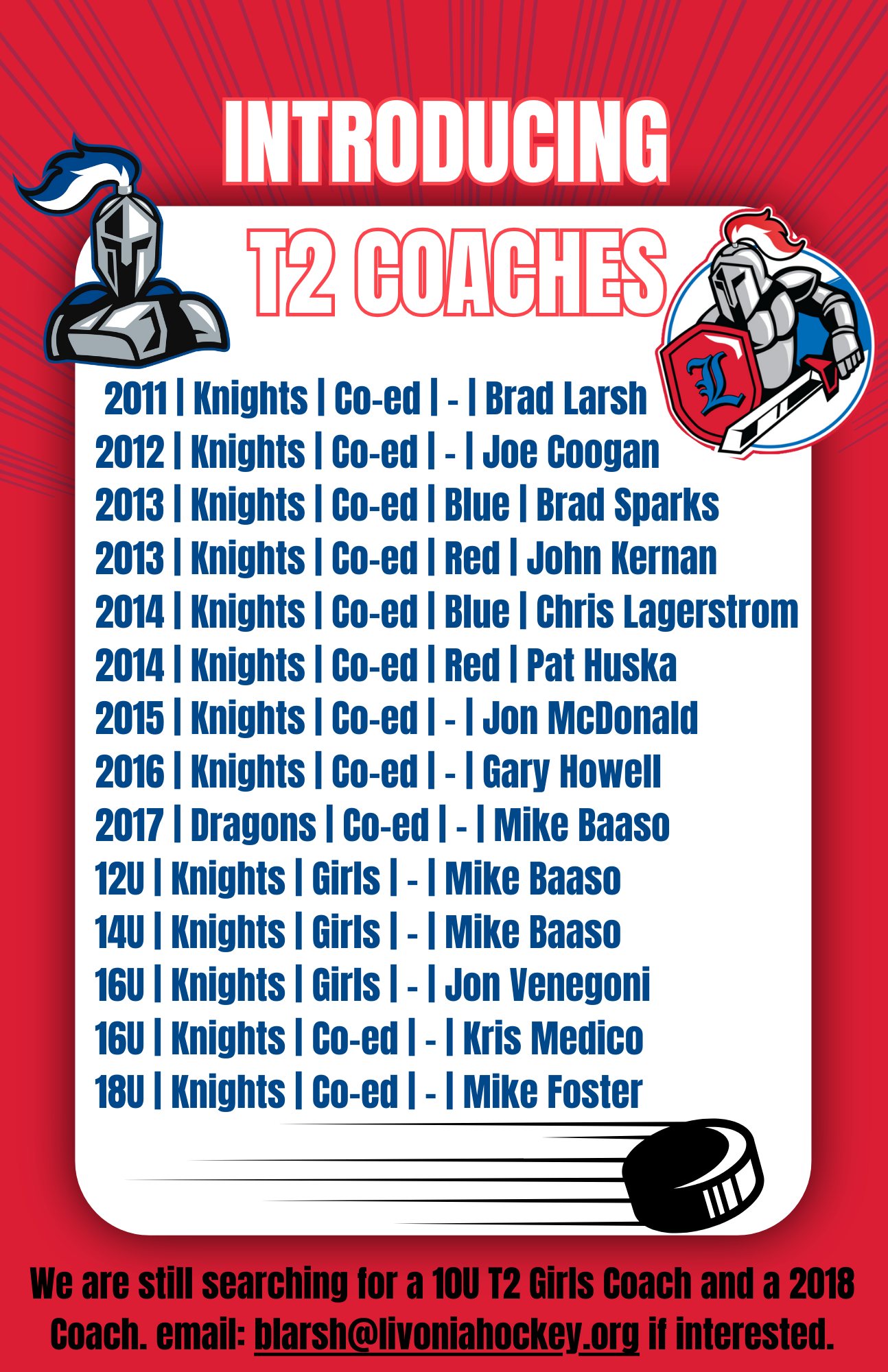 2025 t2 coach announcement